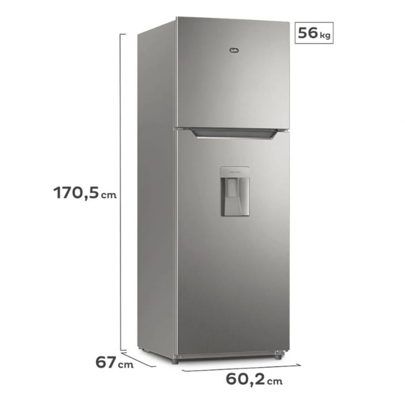 Imagen Heladera No Frost Gafa 354 Lts Hgnw333p Inverter