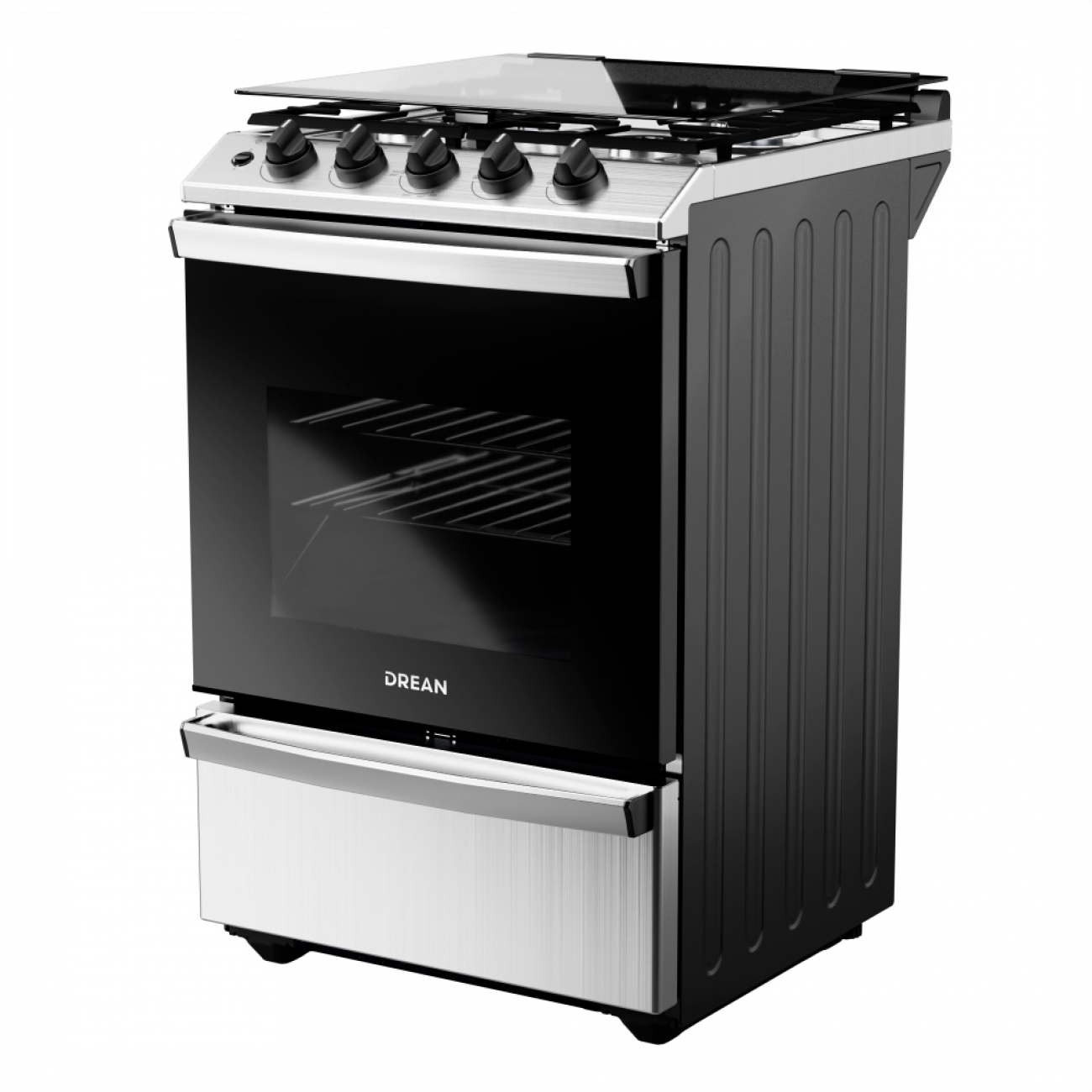 Imagen Cocina A Gas Drean Cd5614ai0 Acero Inoxidable 4 H