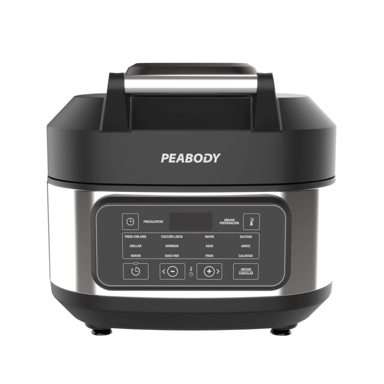 Imagen Freidora De Aire Peabody Pe-afm01n 6 Lts 1550w 12 Prog.