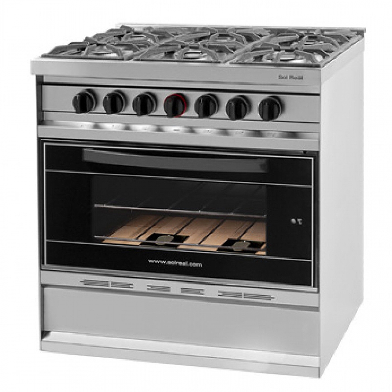 Imagen Cocina Sol Real 517v-gevv 6 Horn Acero Inox Gas Envasado