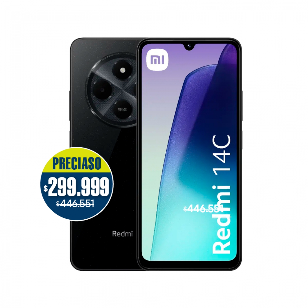 Imagen Celular Xiaomi Redmi 14c 6.8" 4/128 Gb Midnight Black