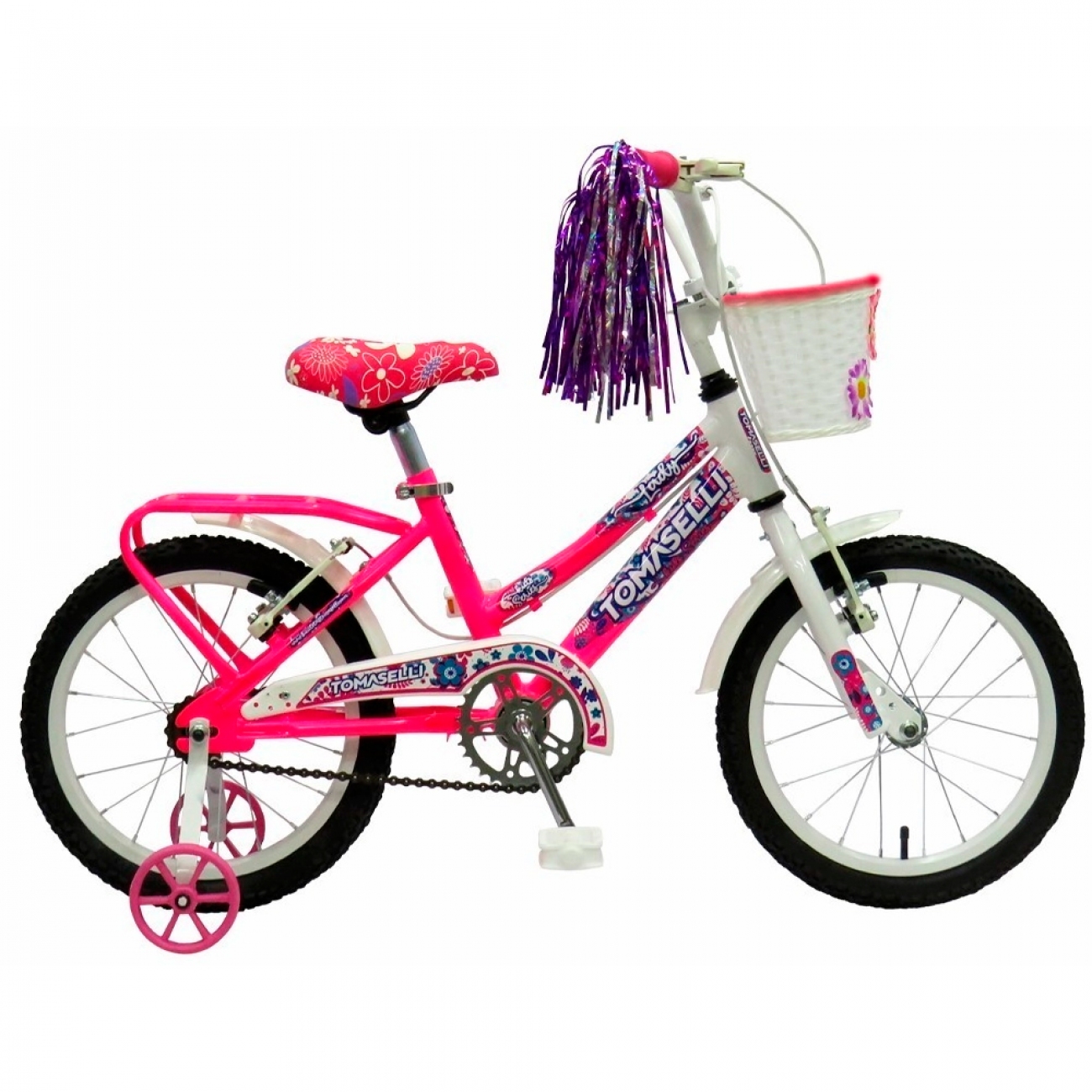 Imagen Bicicleta Para Niña Tomaselli Lady R14 Canasto Magenta