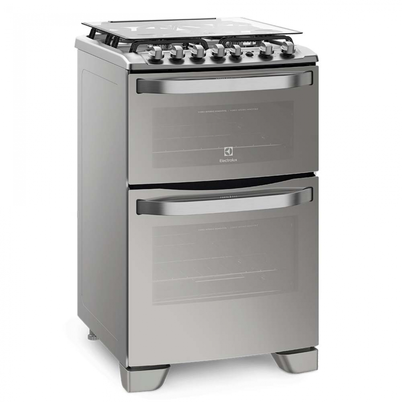 Imagen Cocina Electrolux 56dxq 4 Hornallas Acero Inoxidable