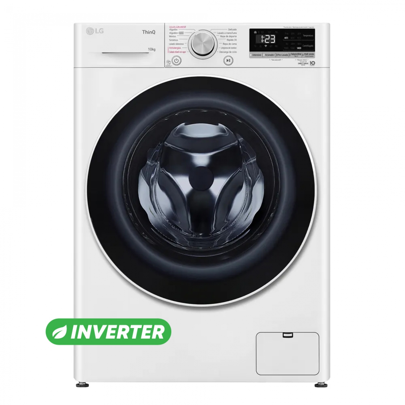 Imagen Lavarropas Automatico Lg Wm10wvc4s6 10 Kg 1400 Rpm Inverter