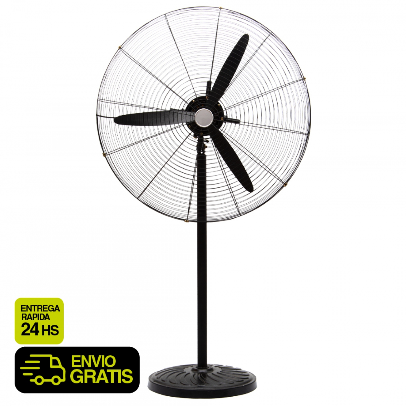 Imagen Ventilador de pie industri panoramic pan-f12415001 24" 150w