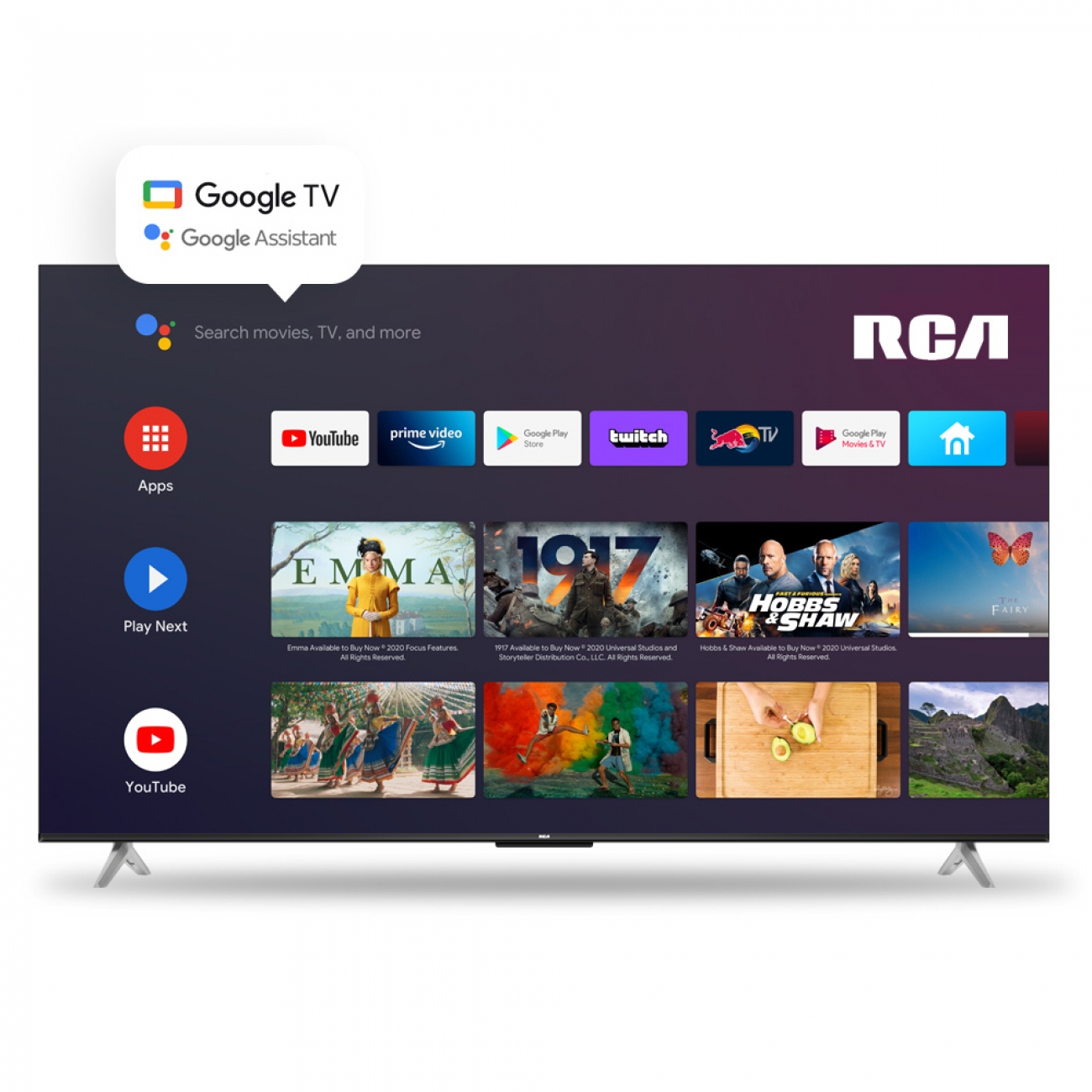 Imagen Smart Tv Led 55" Uhd Rca G55p7uhd-f Google Tv Hdmi Usb