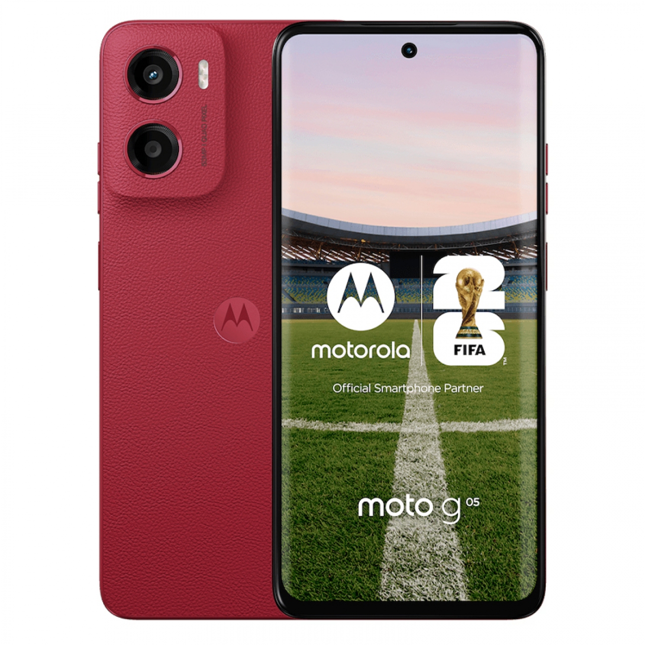 Imagen Celular Motorola G05 6.7" 4gb 128 Gb Rojo