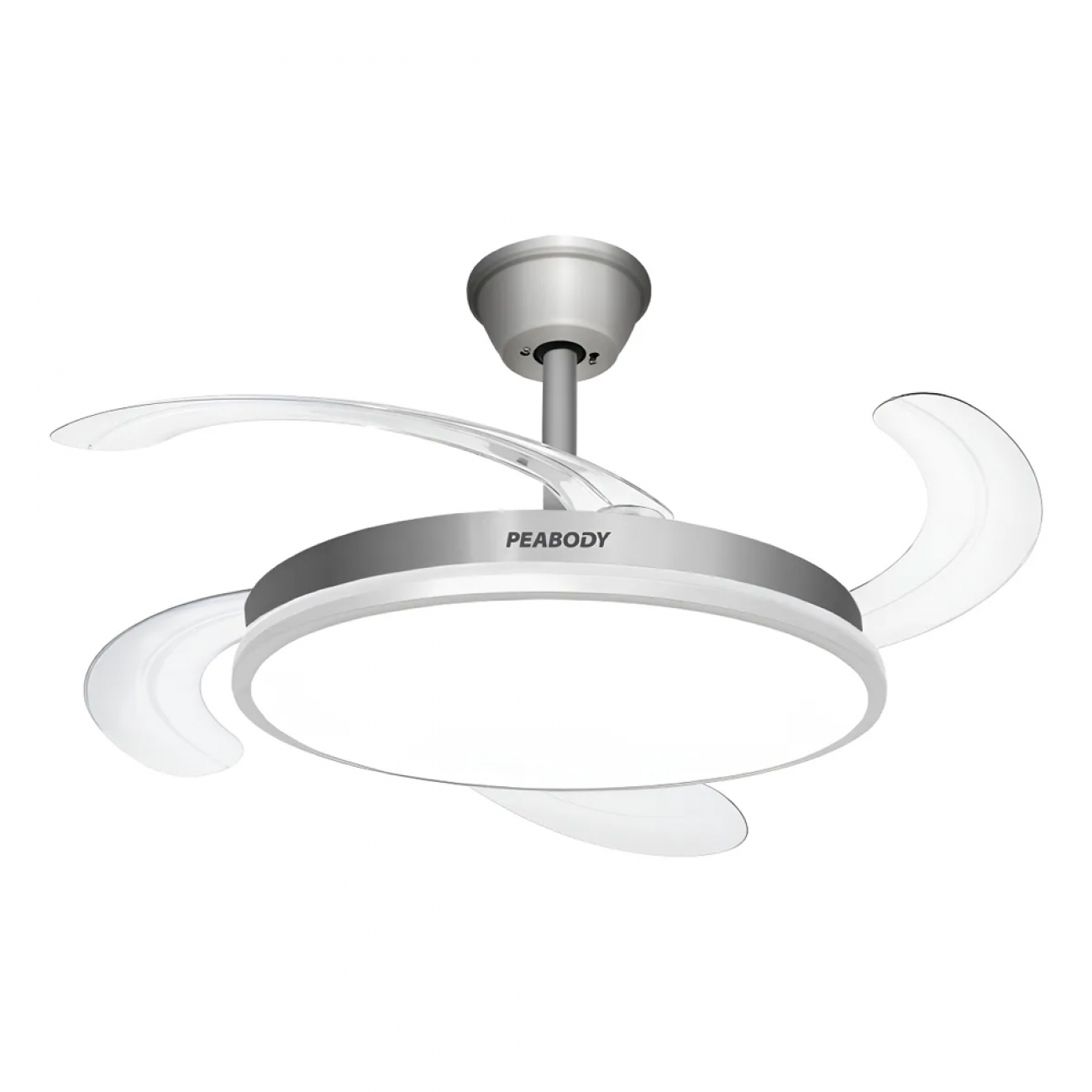 Imagen Ventilador De Techo Pe-vtrdc410b 65w Retractil Silver