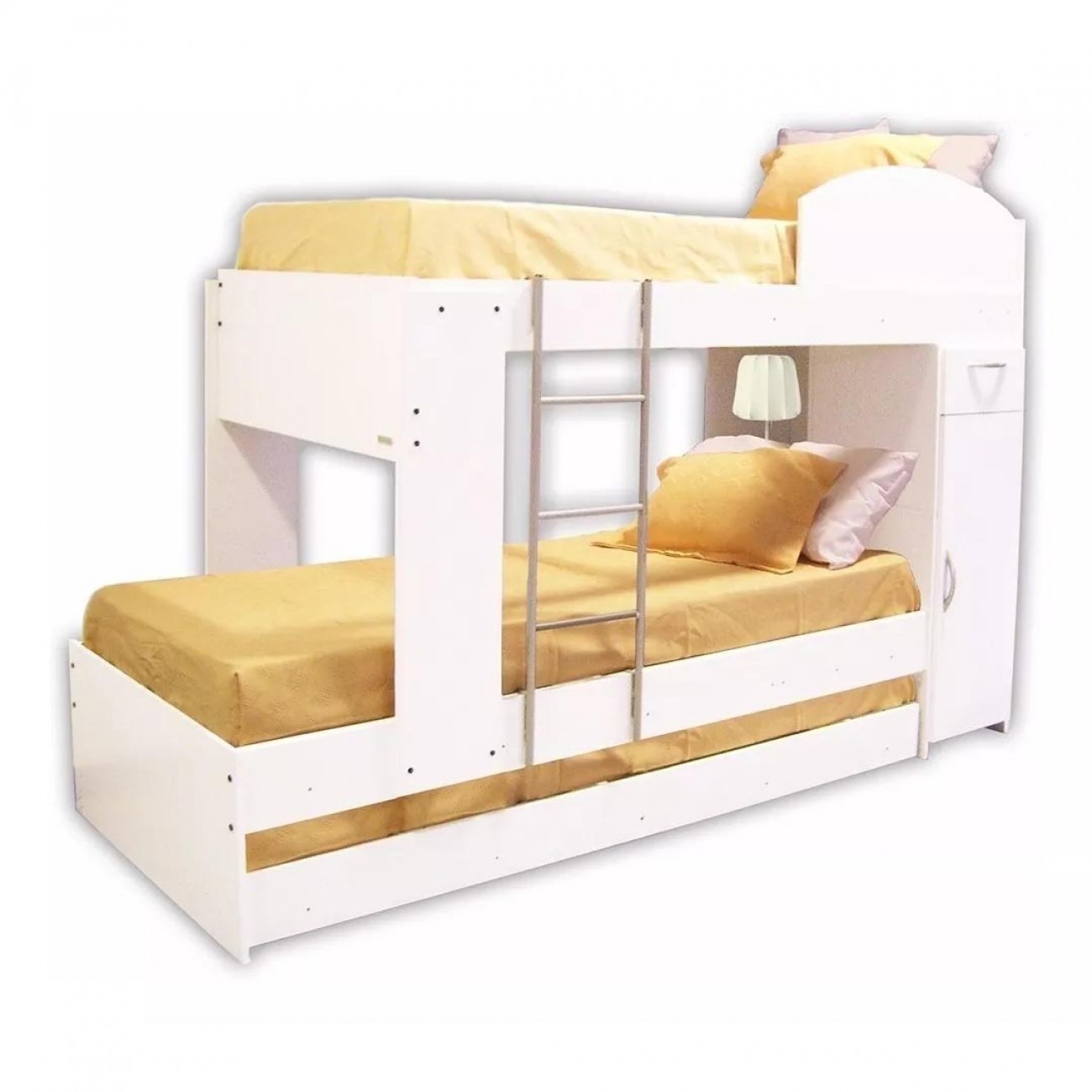 Imagen Cama Cucheta Triple Platinum 954 Con Placard  Blanco