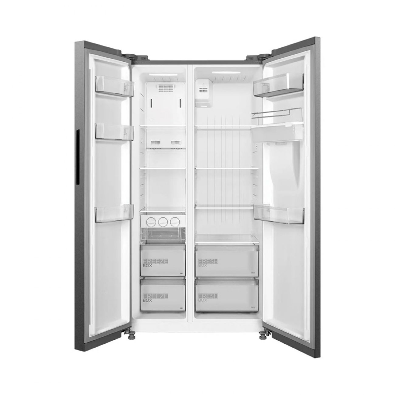 Imagen Heladera Sidebyside Nofrost Midea Mdrs710fge46aw Invert 410l