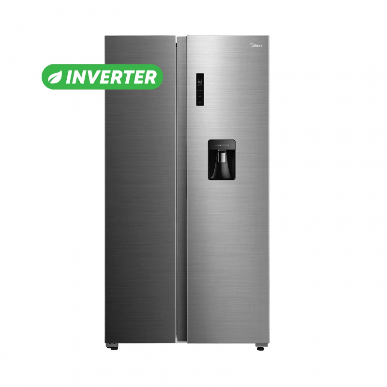 Imagen Heladera Sidebyside Nofrost Midea Mdrs710fge46aw Invert 410l