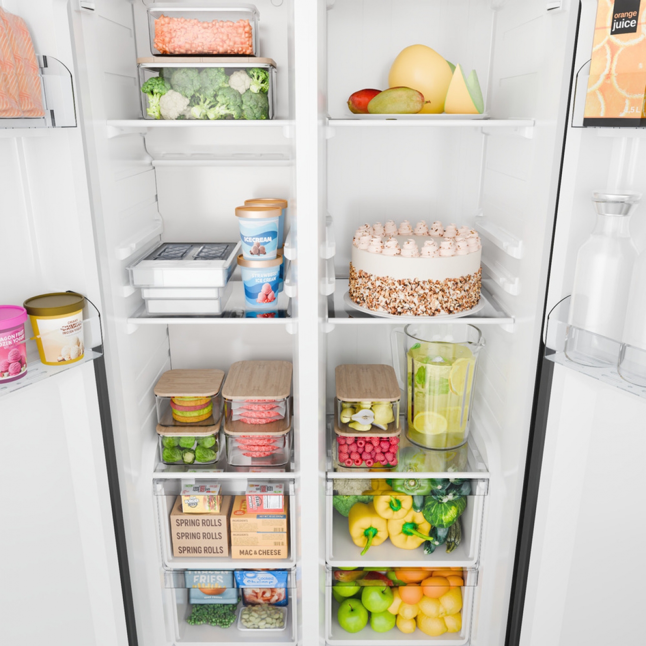 Imagen Heladera Side By Side Drean Dsp480lkrss0 500 Lts Inverter