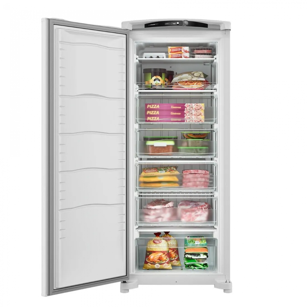 Imagen Freezer Vertical Whirlpool Wvu26mbdim 260lts Blanco