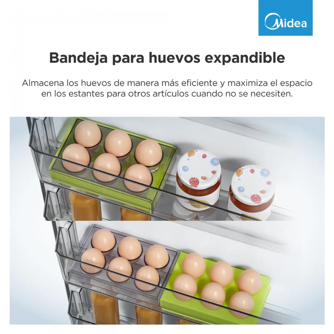 Imagen Heladera No Frost Midea Mdrt489mte46adw 340lts Inverter Inox