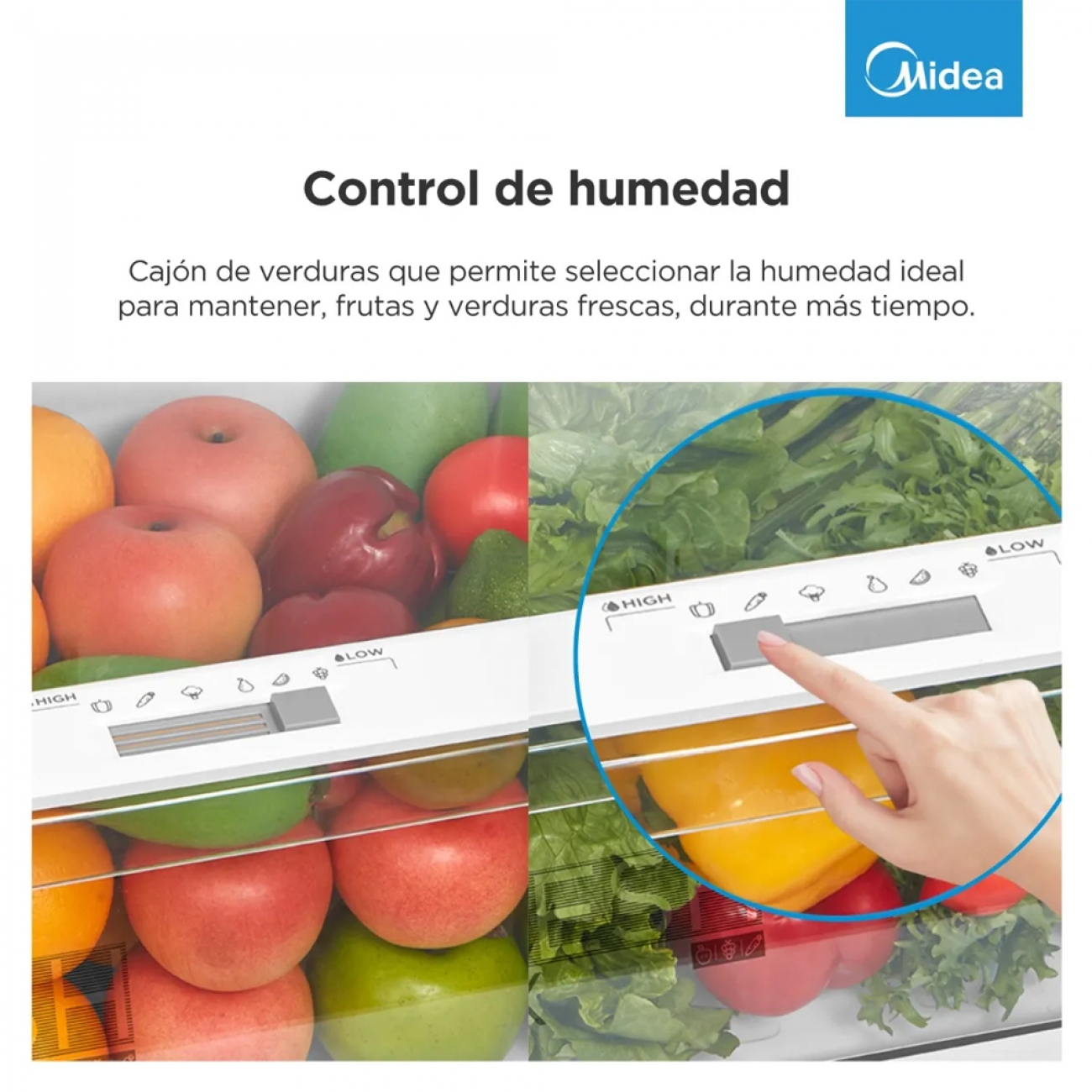 Imagen Heladera No Frost Midea Mdrt489mte01a 340lts Inverter