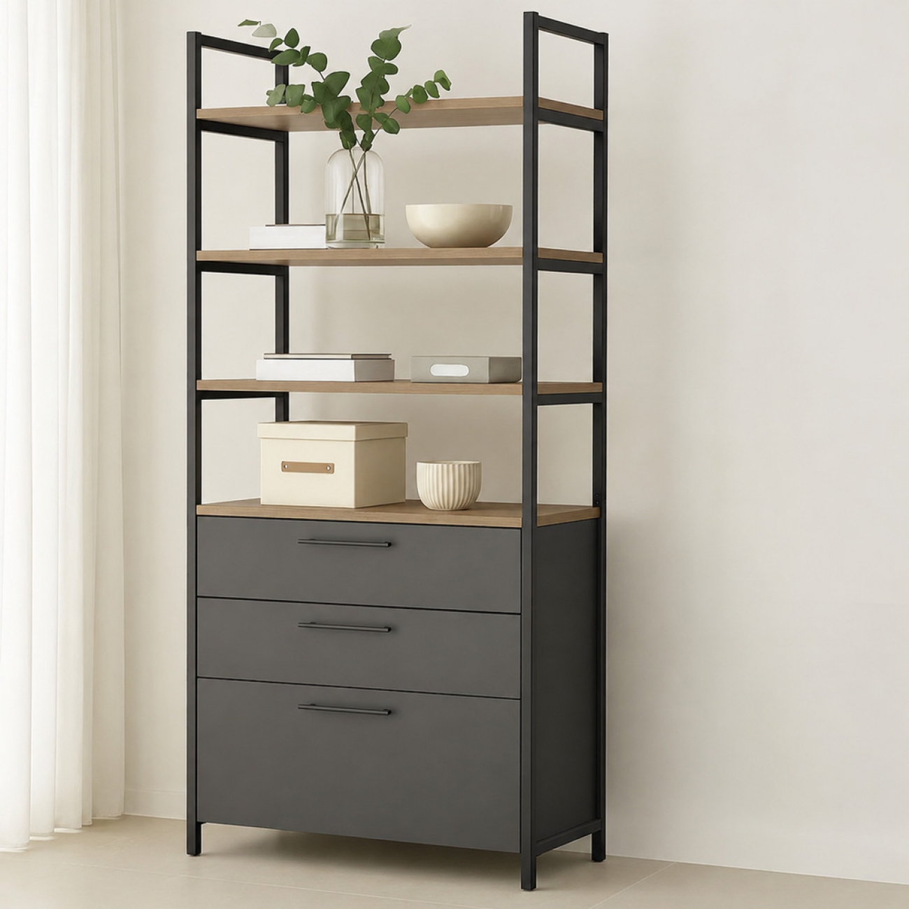 Imagen Mueble Organiza Silcar Esltm 64x180x39 Grafito