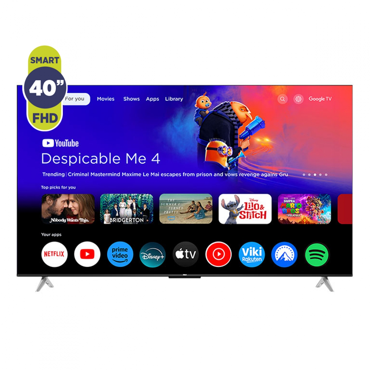 Imagen Smart Tv 40" Rca C40gl100-f Uhd Google Tv Hdmi Usb
