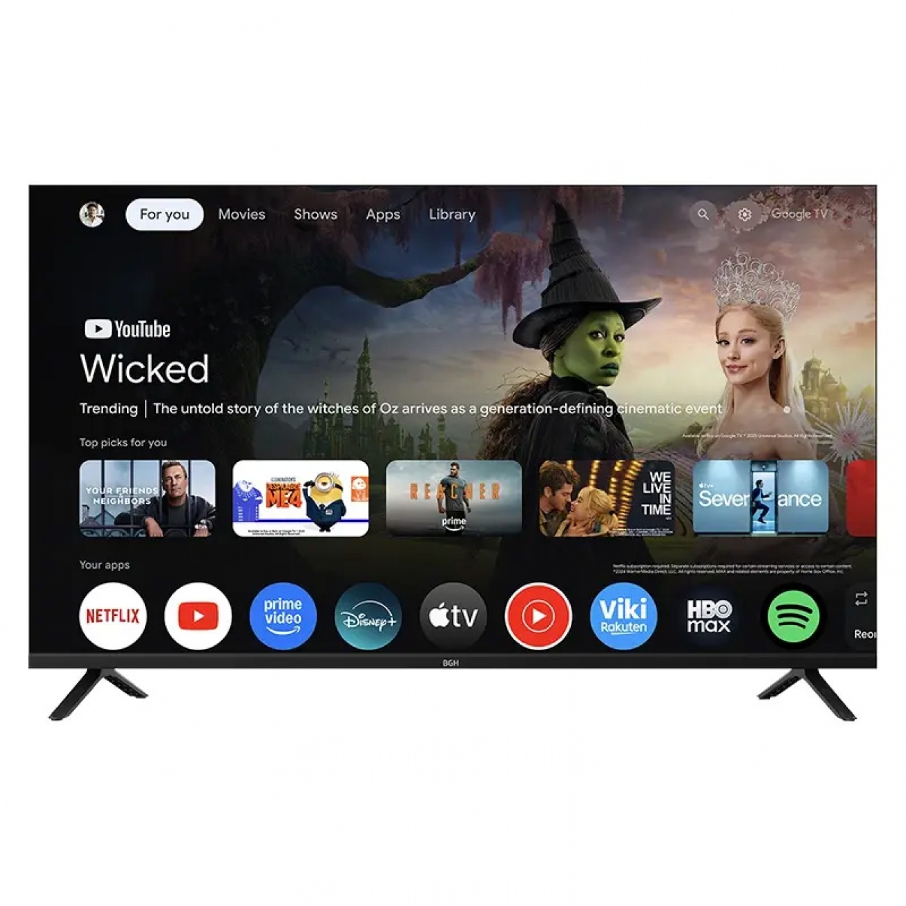 Imagen Smart Tv 43" Bgh B4326fg5g Fhd Google Tv Hdmi Usb