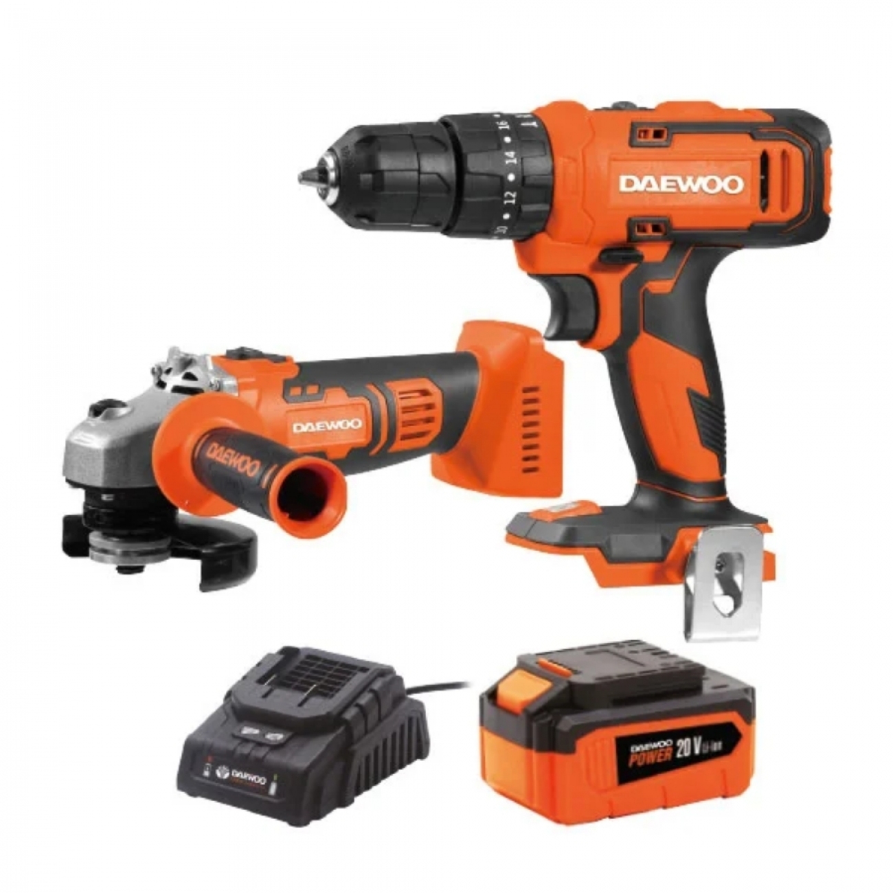 Imagen Amoladora Angular&plus;Taladro a Bater&iacute;a Daewoo Bateria Cargador