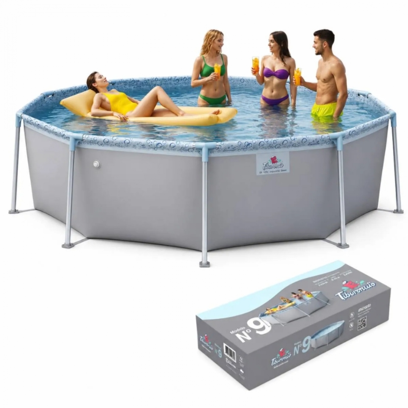 Imagen Pileta De Lona Tiburoncito N 9 5100 Lts 3&period;95 X 0&period;70 M