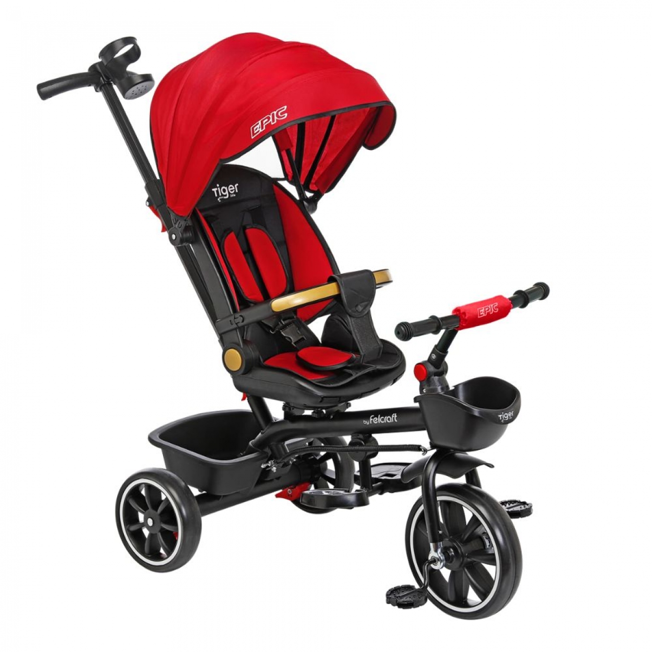 Imagen Triciclo Flecraft Hasta 25 kg 3211E Rojo