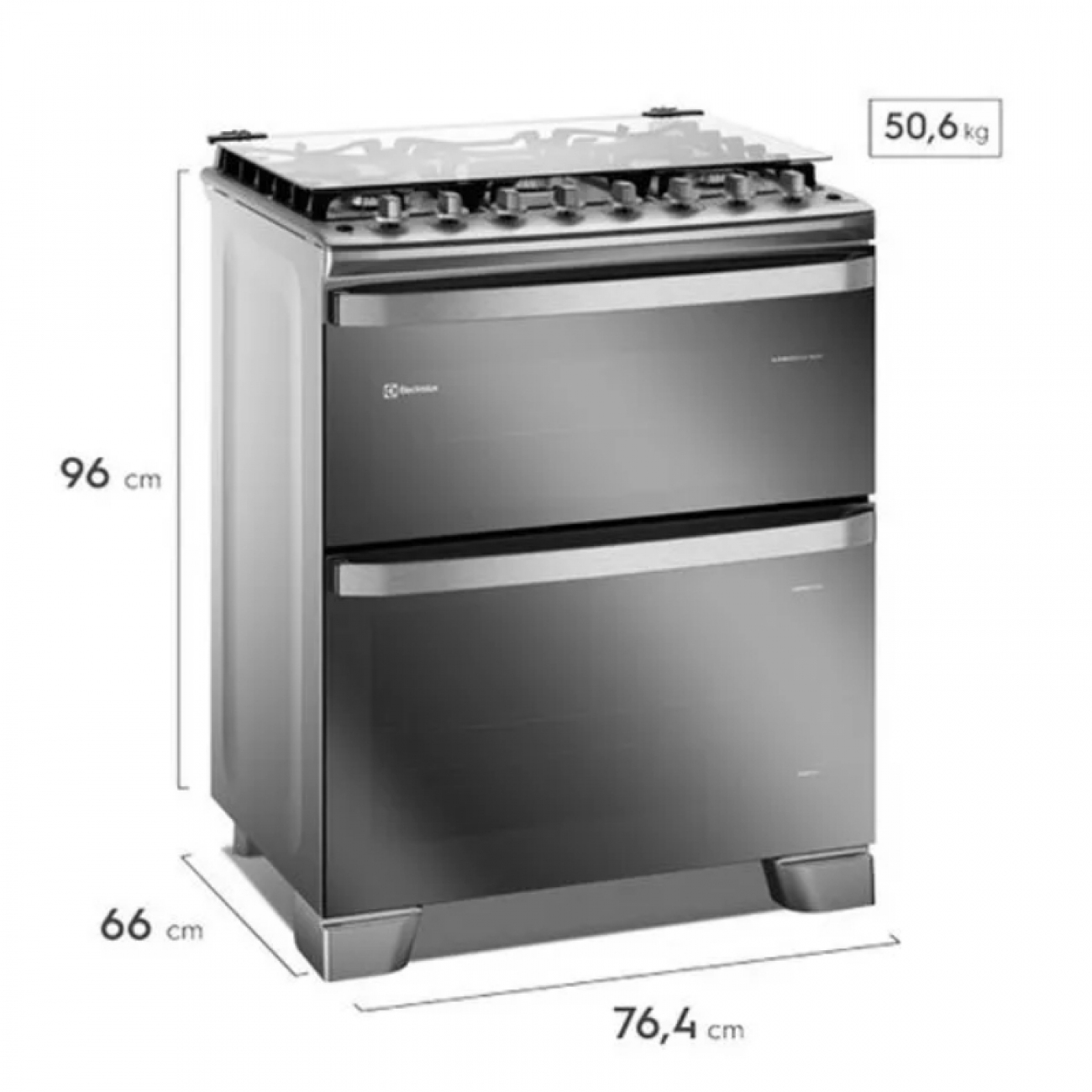 Imagen Cocina Electrolux F5EDM 5 Hornallas 76 Cm