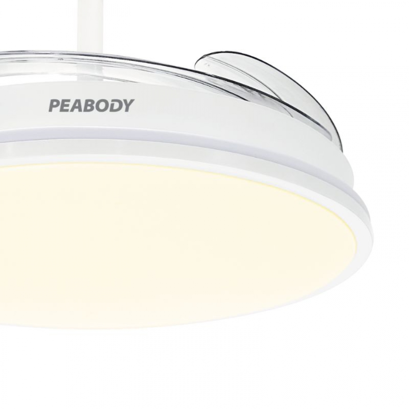 Imagen Ventilador Techo Retractil Con Luz Peabody VTRDC411B 65W