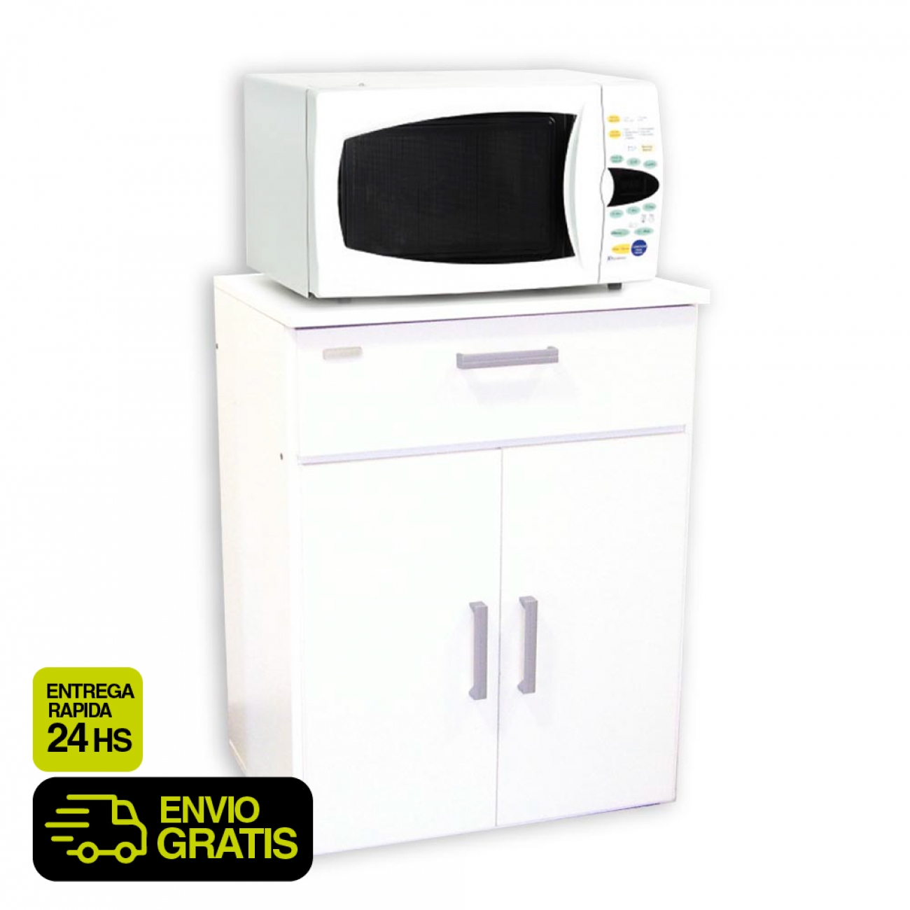 Imagen Mueble Para Microondas Platinum 3045 Blanco