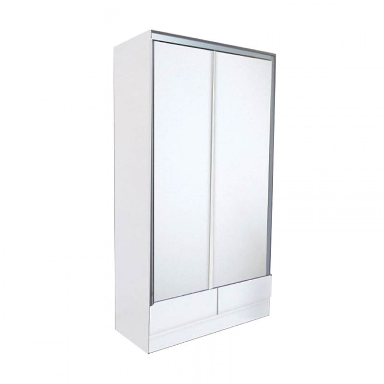Imagen Placard Ropero Platinum 634 1,2 Mts 2 Puertas Corredizas Blanco Veta